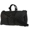 Bolsa de viaje Louis Vuitton  Keepall 45 en lona Monogram gris y cuero negro - 00pp thumbnail