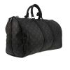 Bolsa de viaje Louis Vuitton  Keepall 45 en lona Monogram gris y cuero negro - Detail D6 thumbnail