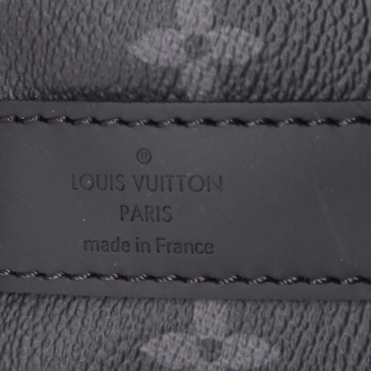 Louis Vuitton  Keepall 45 travel bag  in grey monogram canvas  and black leather - Detail D9