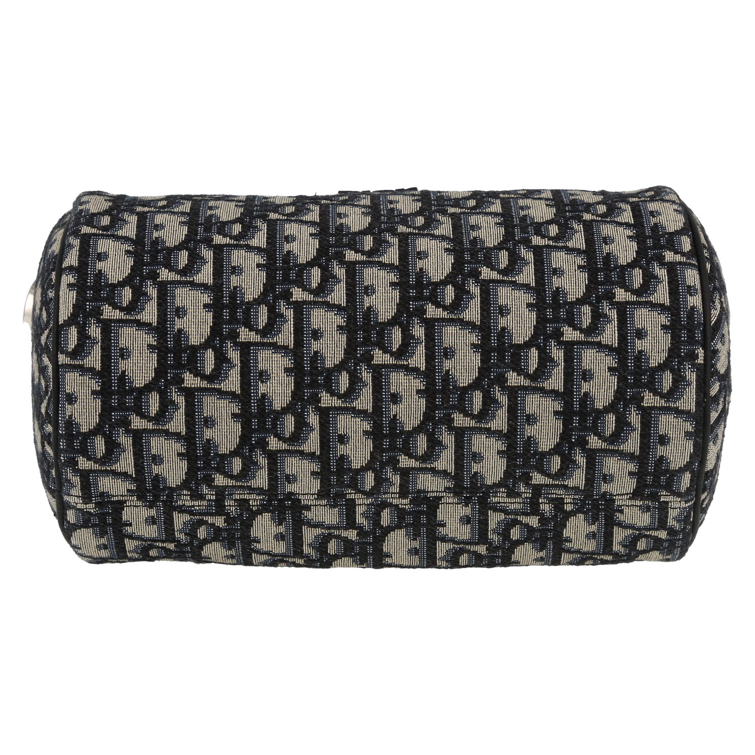 Sac bandoulière Dior  Roller en toile monogram Oblique bleue - Detail D1