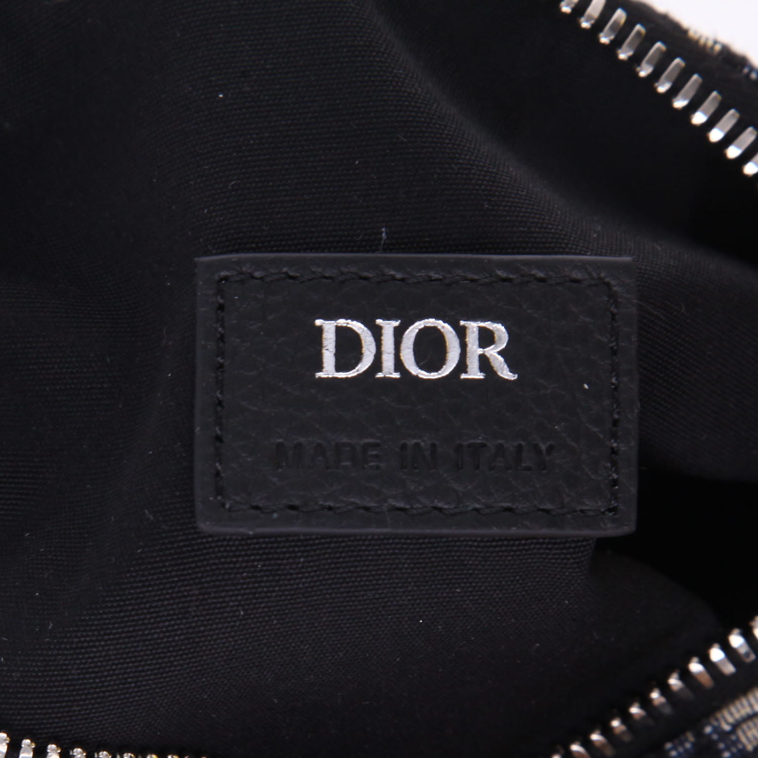 Borsa a tracolla Dior  Roller in tessuto a monogramma Oblique blu - Detail D2