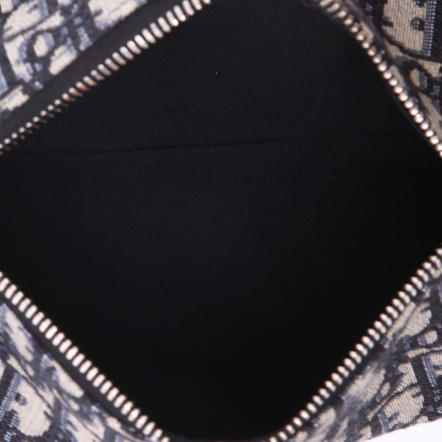 Dior  Roller shoulder bag  in blue monogram canvas Oblique - Detail D3