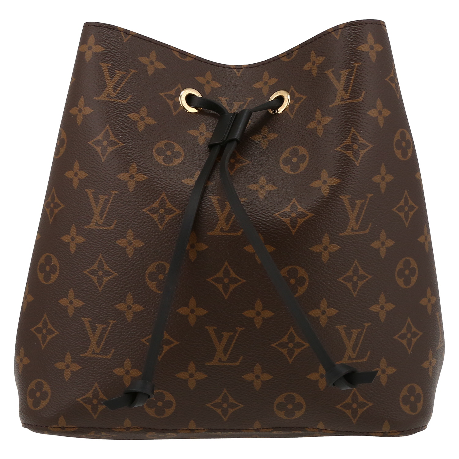 Louis Vuitton  NéoNoé shoulder bag  monogram canvas  and black leather - Detail D2