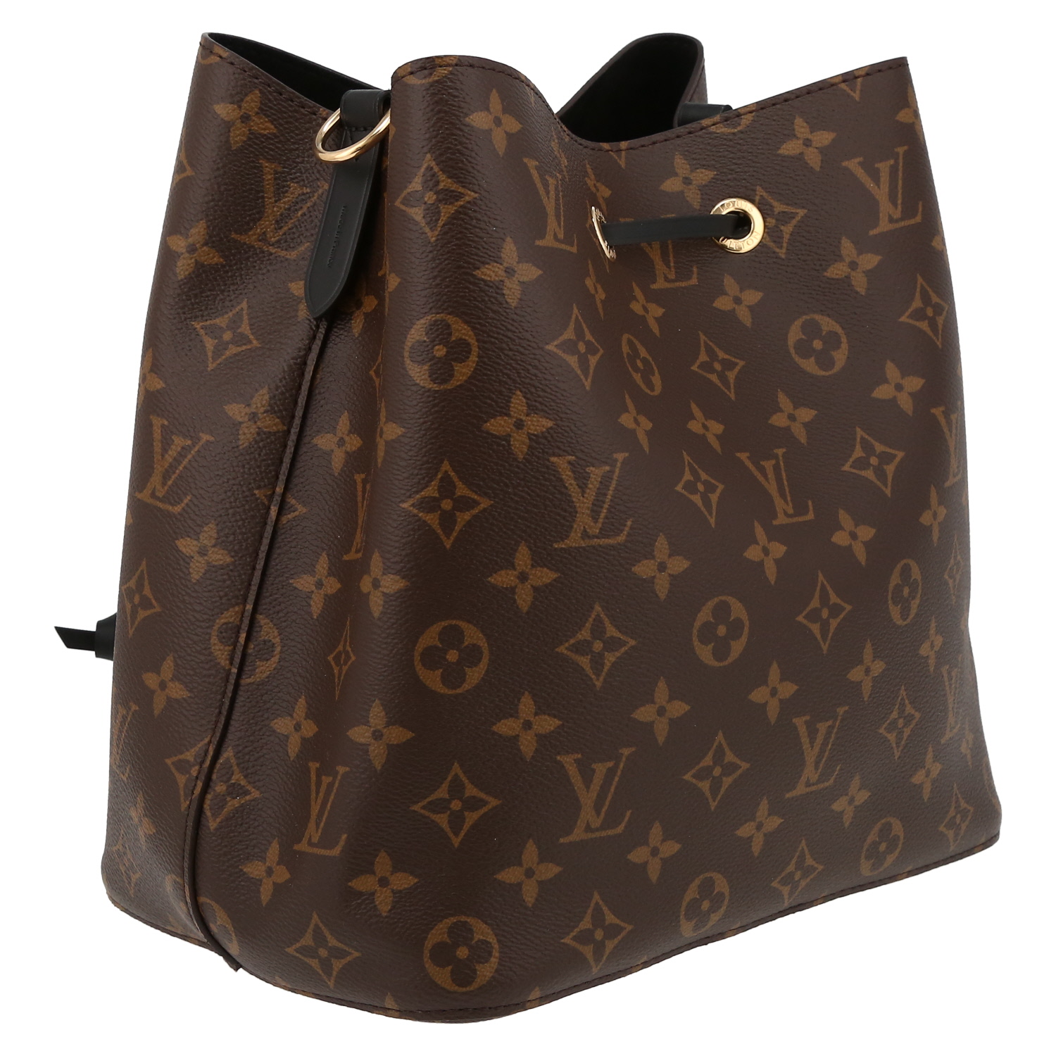 Sac porté épaule Louis Vuitton  NéoNoé en toile monogram et cuir noir - Detail D6