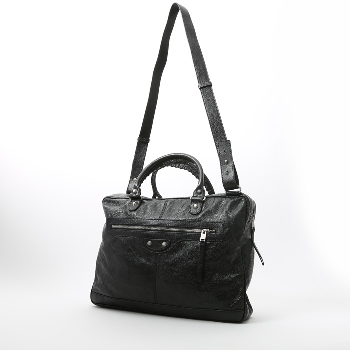 Balenciaga  Work handbag  in black leather - Detail D2