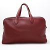 Hermès  Victoria travel bag  in red H togo leather - Detail D7 thumbnail