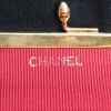 Borsa Chanel  Vintage in tessuto a spina di pesce nero e pelle nera - Detail D4 thumbnail