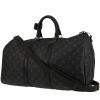 Borsa da viaggio Louis Vuitton  Keepall 45 in tela monogram grigio Graphite e pelle nera - 00pp thumbnail
