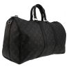 Louis Vuitton  Keepall 45 travel bag  in grey Graphite monogram canvas  and black leather - Detail D6 thumbnail
