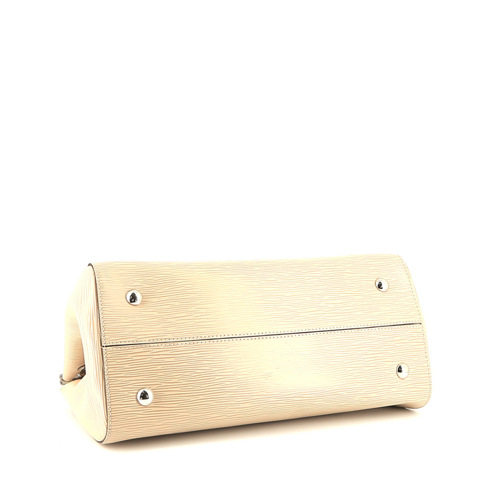 Louis Vuitton  Marly handbag  in beige epi leather  and beige - Detail D5