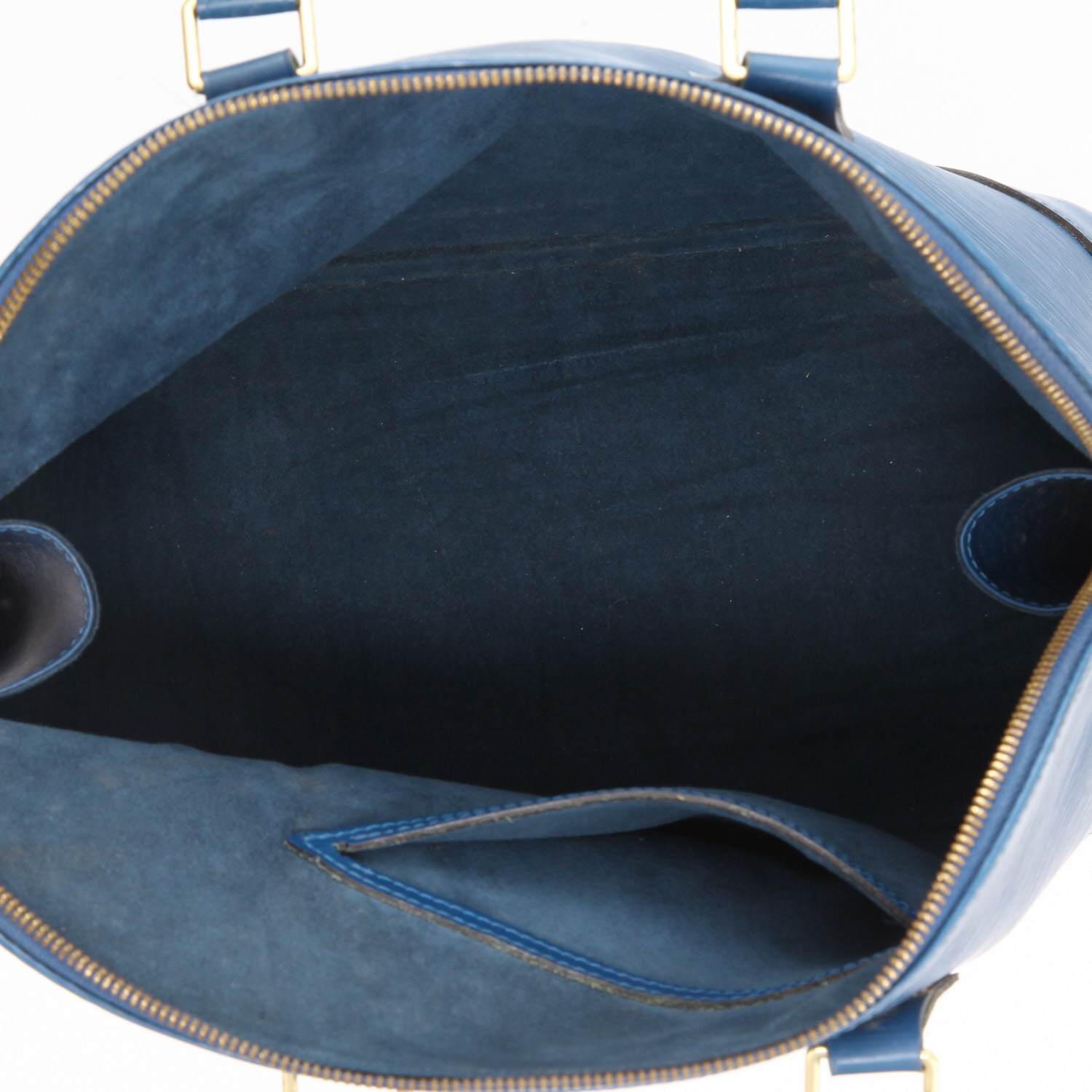 Louis Vuitton  Alma handbag  in blue epi leather - Detail D8