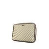 Gucci  Suprême GG briefcase  in beige monogram canvas  and brown leather - 00pp thumbnail