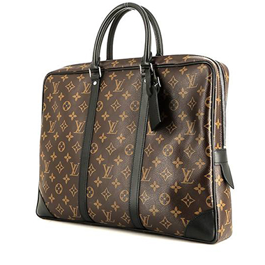 Borsa a tracolla Louis Vuitton Messenger in tela a scacchi ebana e pelle  marrone