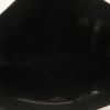 Shopping bag Saint Laurent  Rive Gauche in tela nera e pelle nera - Detail D2 thumbnail