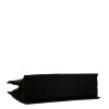 Shopping bag Saint Laurent  Rive Gauche in tela nera e pelle nera - Detail D4 thumbnail