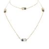 Dinh Van 2 perles long necklace in yellow gold, cultured pearl and haematite - 00pp thumbnail