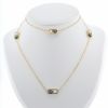 Collar Dinh Van 2 perles de oro amarillo, perla cultivada y hematites - 360 thumbnail