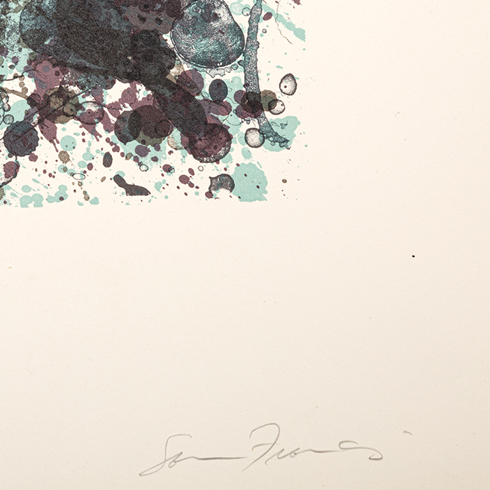 Sam Francis, "SF-256", lithographie offset en couleurs sur papier, signée et numérotée, de 1979