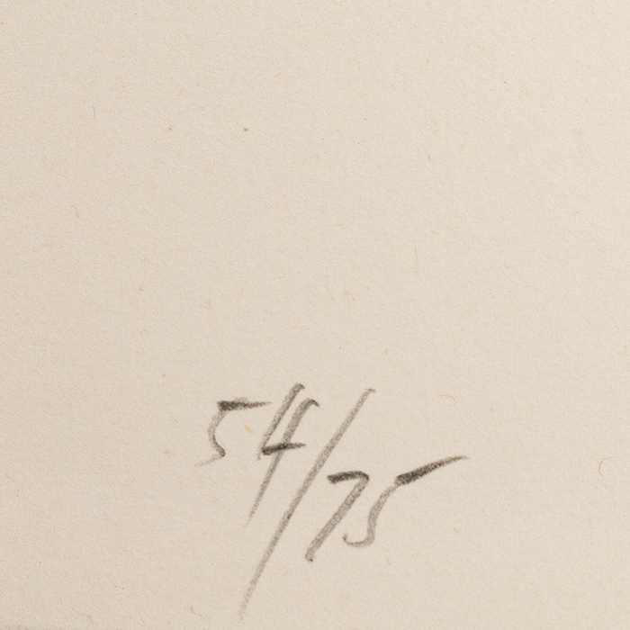 Sam Francis, "SF-256", lithographie offset en couleurs sur papier, signée et numérotée, de 1979 - Detail D3