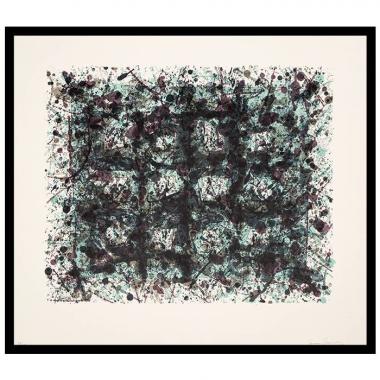 Sam Francis, "SF-256", lithographie offset en couleurs sur papier, signée et numérotée, de 1979