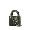 Dior  Mini Lady Dior handbag  in green crocodile - 00pp thumbnail