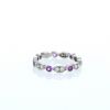 Tiffany & Co Jazz ring in platinium, diamonds and sapphires - 360 thumbnail