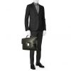 Louis Vuitton  Robusto briefcase  in black taiga leather - Detail D1 thumbnail