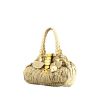 Miu Miu   handbag  in beige canvas  and gold leather - 00pp thumbnail