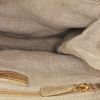 Borsa Miu Miu   in tela beige e pelle dorata - Detail D2 thumbnail