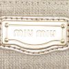 Miu Miu   handbag  in beige canvas  and gold leather - Detail D3 thumbnail