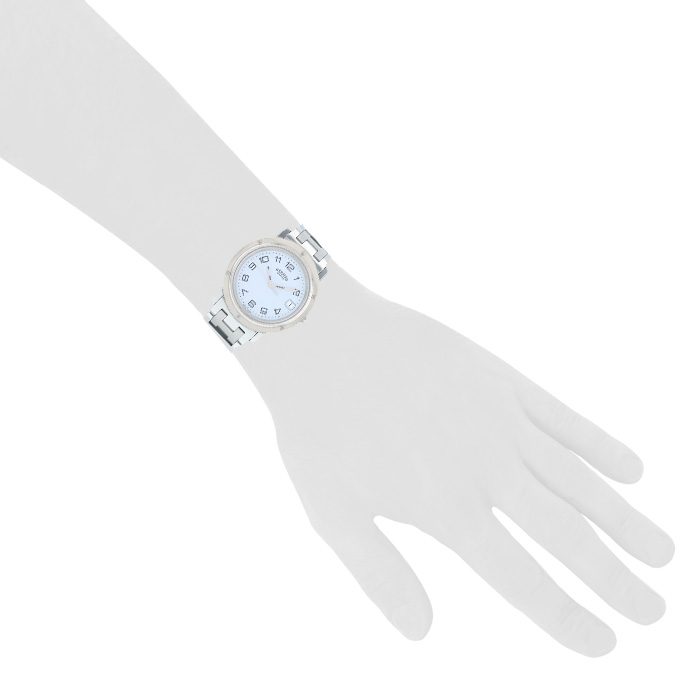 Hermès Clipper  in stainless steel Ref: Hermes - CL6.710  Circa 2000 - Detail D1