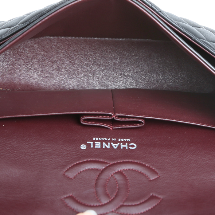 Borsa a tracolla Chanel  Timeless Petit in pelle trapuntata nera - Detail D3