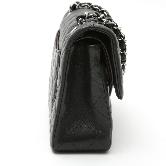 Borsa a tracolla Chanel  Timeless Petit in pelle trapuntata nera - Detail D7