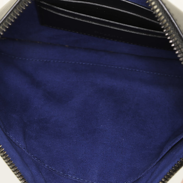 Pochette Berluti   in pelle liscia blu notte - Detail D2