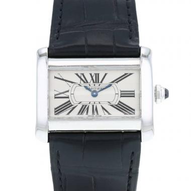 Montre Cartier Tank Divan en acier Ref: Cartier - 2599  Vers 2000