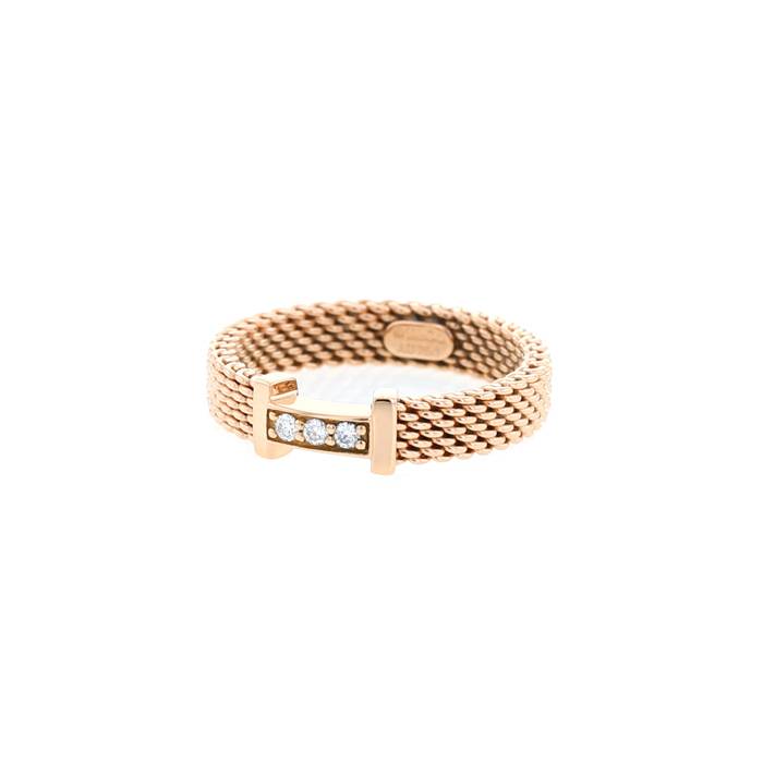 Tiffany and Co. Somerset Mesh Ring Size I (48) For Sale at 1stDibs | tiffany  mesh ring, tiffany and co mesh ring, tiffany gold mesh ring