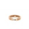 Rigid Tiffany & Co Somerset small model ring in pink gold and diamonds - 360 thumbnail