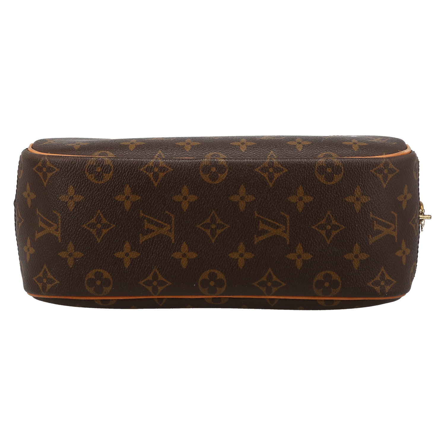 Louis Vuitton Trouville handbag monogram canvas and natural leather - Detail D4