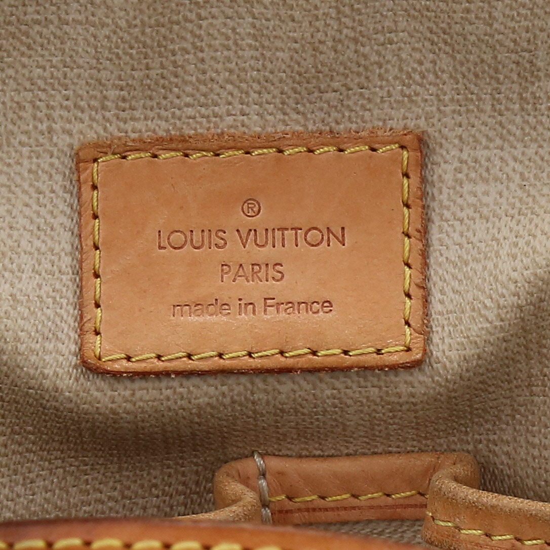 Louis Vuitton Trouville handbag monogram canvas and natural leather - Detail D9