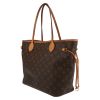 Louis Vuitton  Neverfull shopping bag  in brown monogram canvas  and natural leather - Detail D3 thumbnail