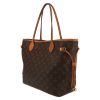 Louis Vuitton  Neverfull shopping bag  in brown monogram canvas  and natural leather - Detail D5 thumbnail