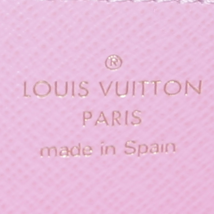 Louis Vuitton  Zippy wallet  in azur damier canvas - Detail D3