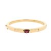 Opening Chaumet  bangle in yellow gold and garnet - 00pp thumbnail