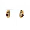 Chaumet Gioia earrings in yellow gold and garnet - 360 thumbnail
