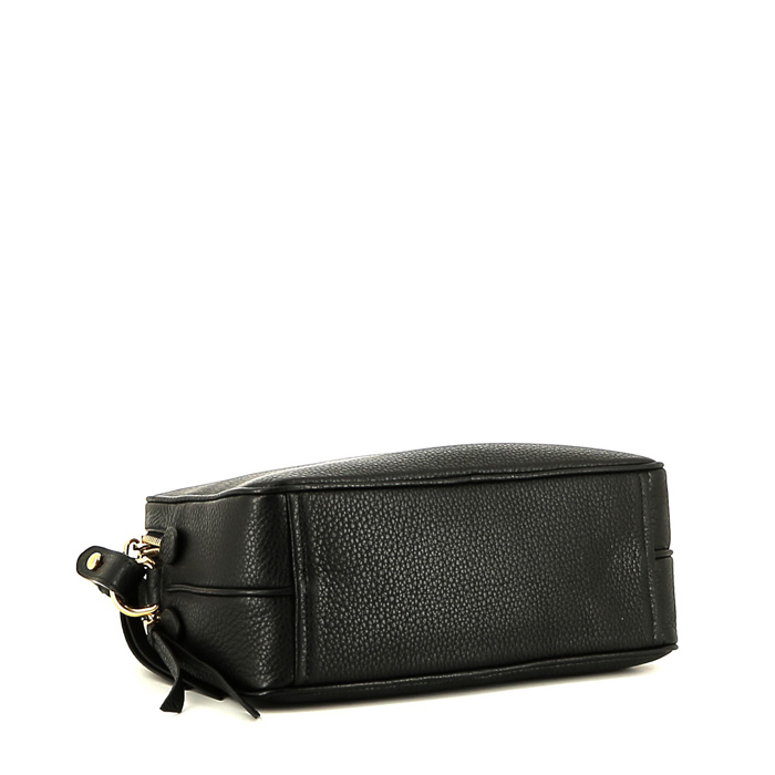 Prada   shoulder bag  in black leather - Detail D4