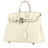 Hermès  Birkin 25 cm handbag  in white togo leather - 00pp thumbnail
