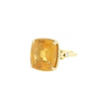 Bague Tiffany & Co Sparklers en or jaune, citrine et diamants