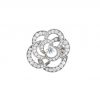 Pendentif Chanel Camélia Fil petit modèle en or blanc et diamants - 360 thumbnail