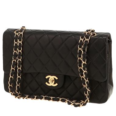Bolso de mano Chanel  Timeless Classic en cuero acolchado negro
