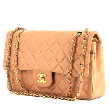 Chanel  Timeless Classic handbag  in pink quilted leather
